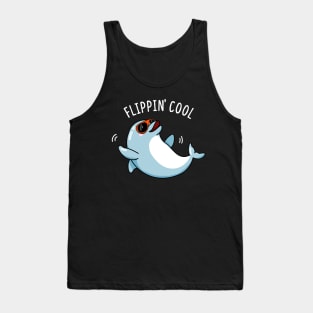 Flippin Cool Cute Dolphin Pun Tank Top